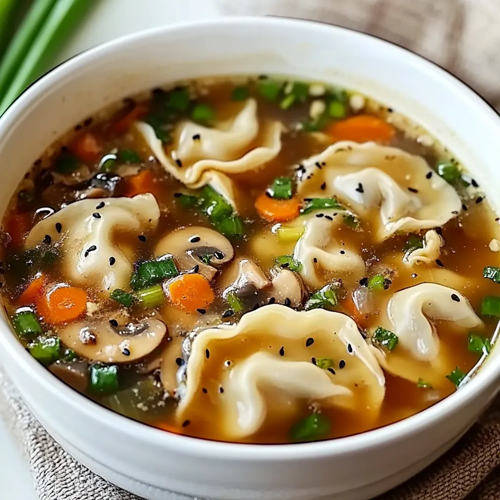 Rich Soup with Dumplings & Greens
