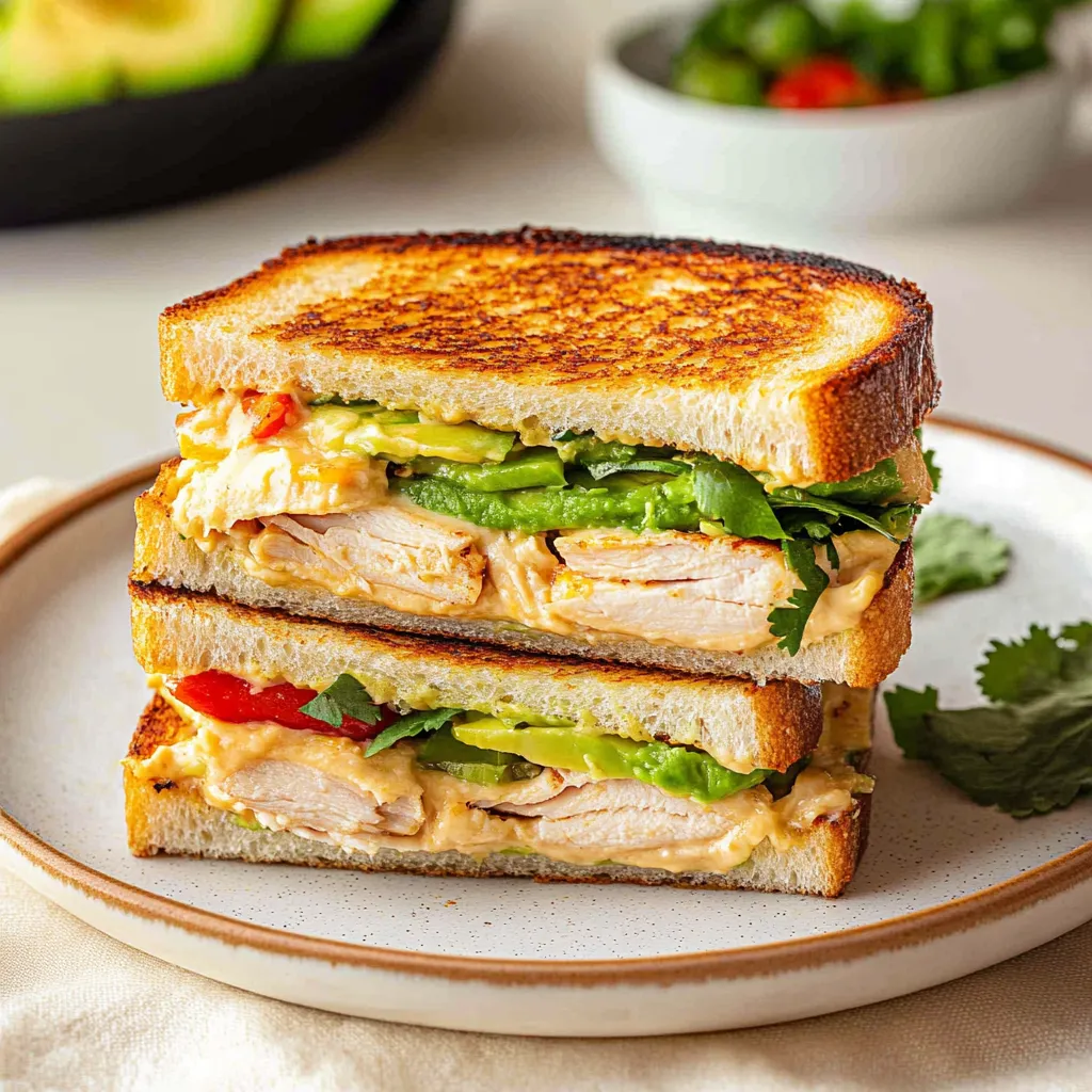 Chicken Avocado Chipotle Melt
