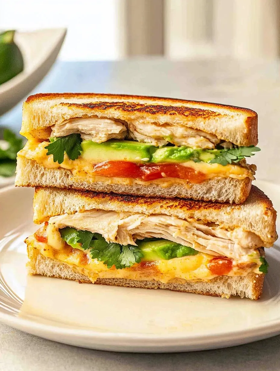 Easy Chipotle Chicken Avocado Melt