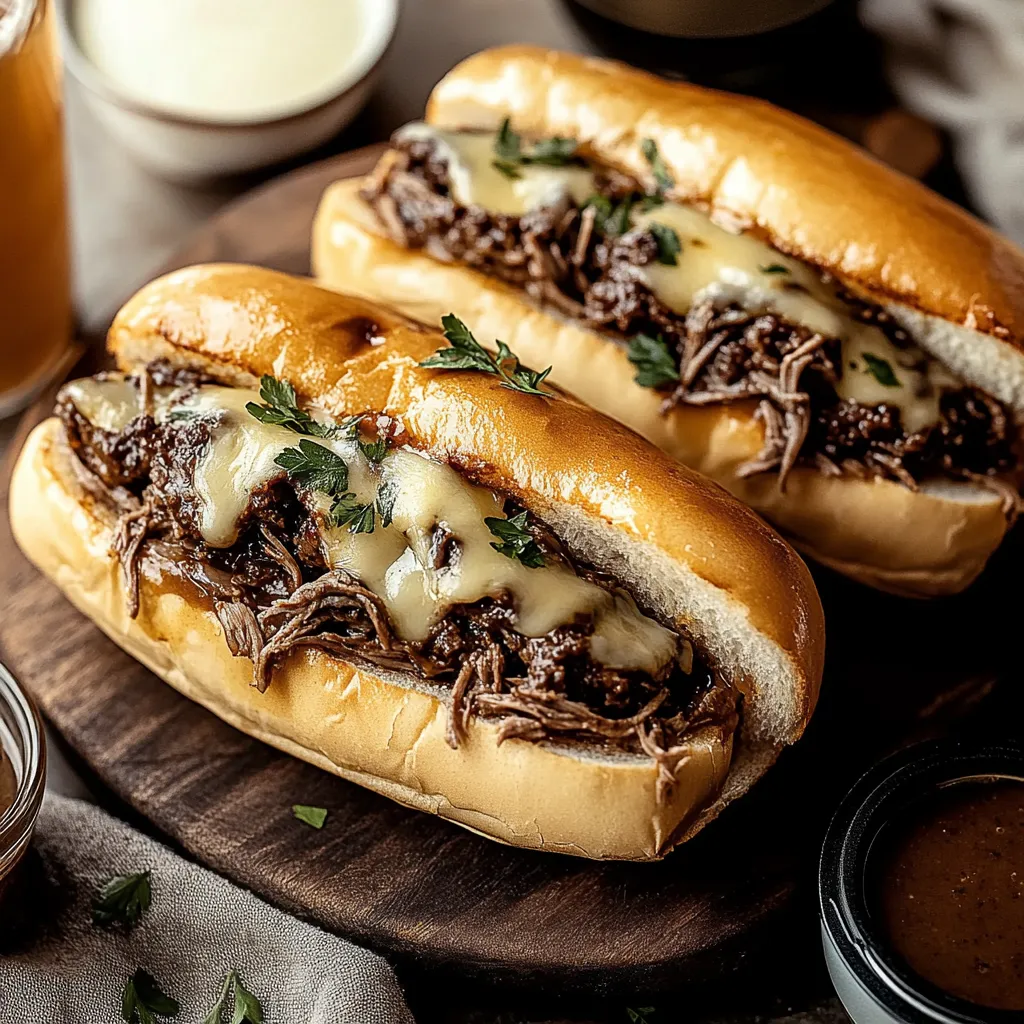 Tender French Dip Sandwiches