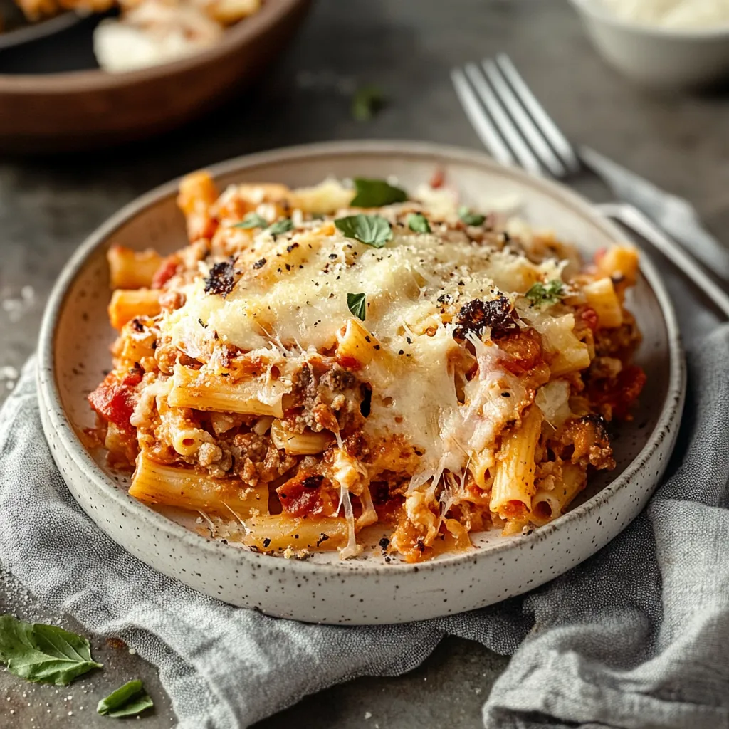 5-Ingredient Baked Ziti Dish