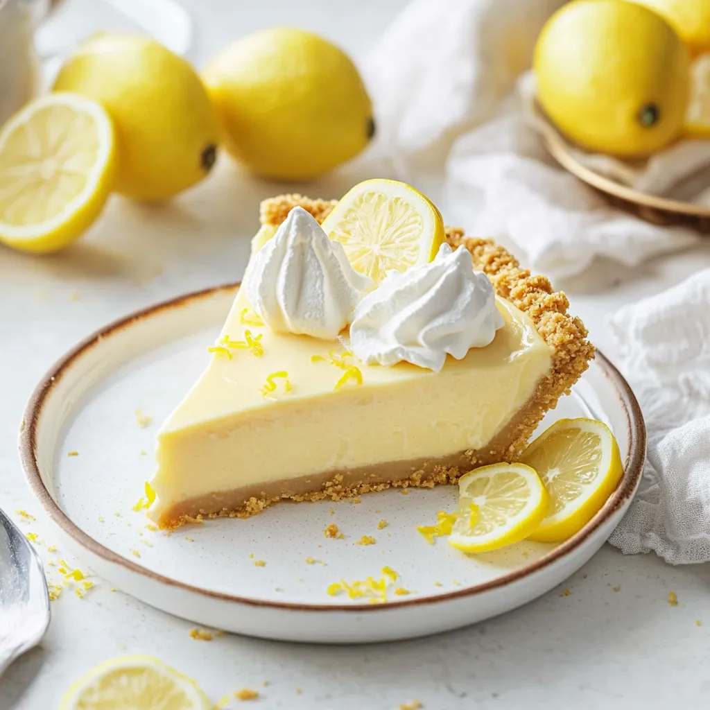 Tangy Lemon Milk Pie