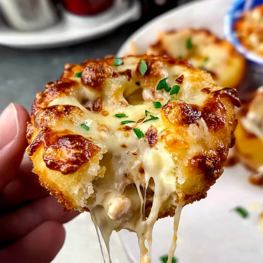Creamy Chicken Pizza Bites