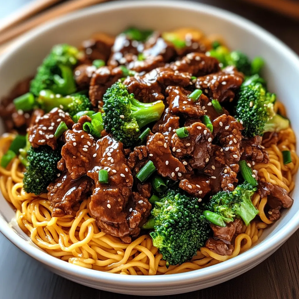 Sticky Beef Noodles