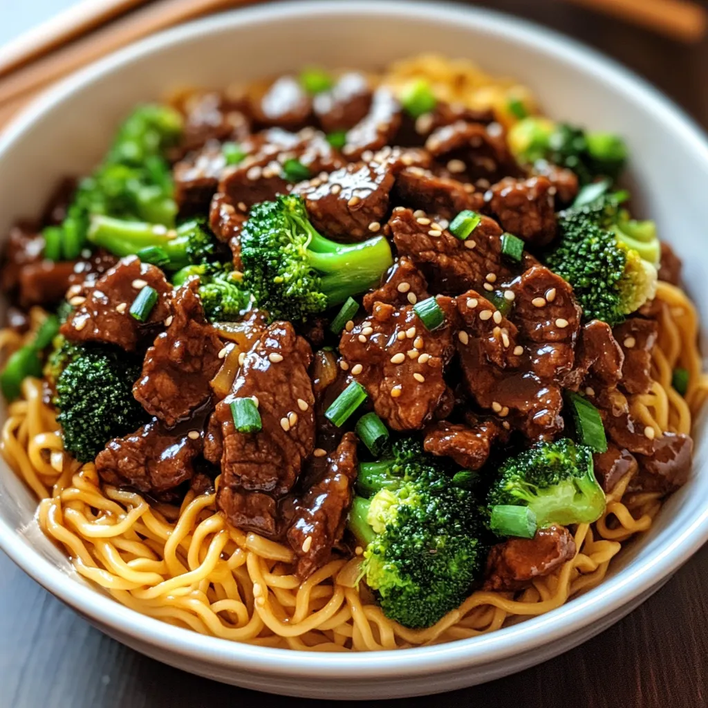 Easy Sticky Beef Noodles