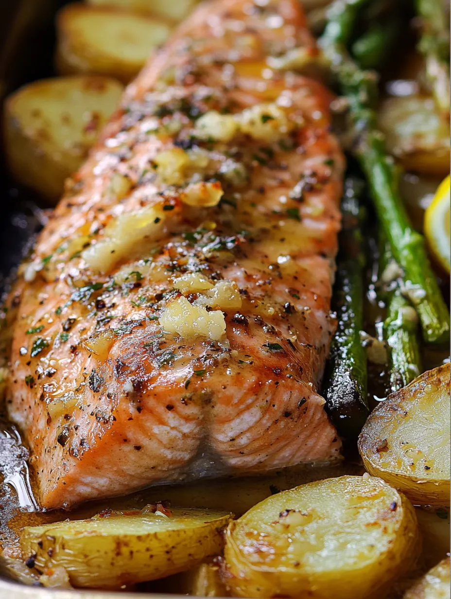 Garlic Butter Baked Salmon Recipe