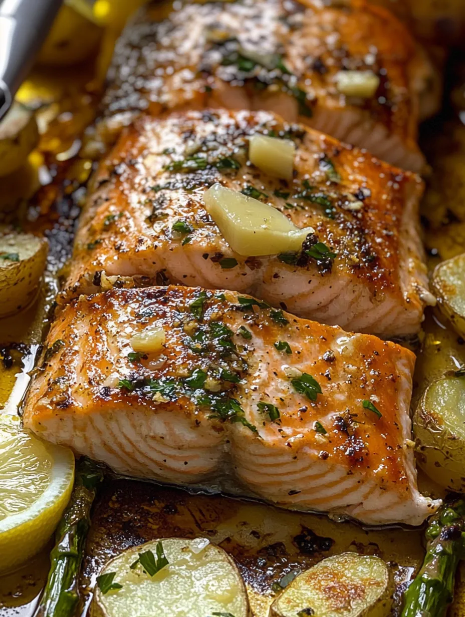 One-Pan Garlic Butter Baked Salmon Recipe