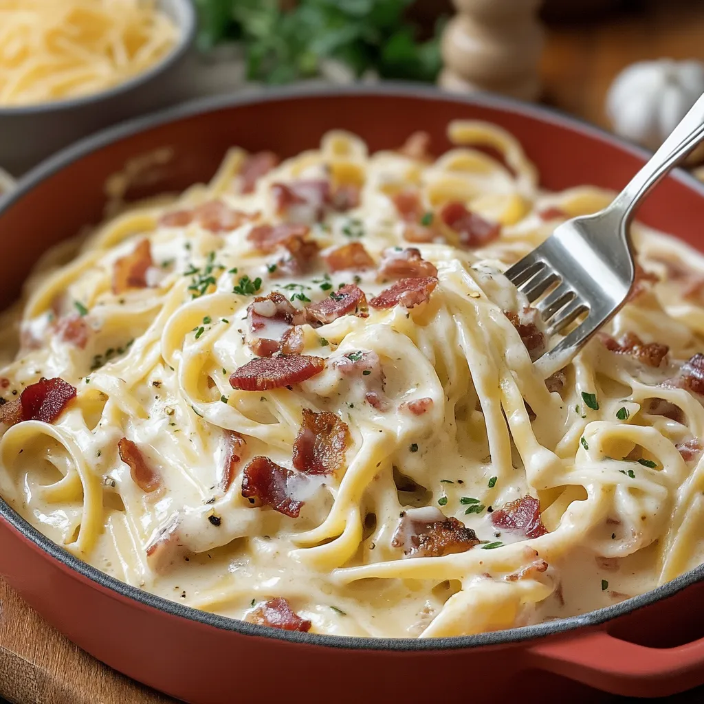 Easy Creamy Bacon Pasta