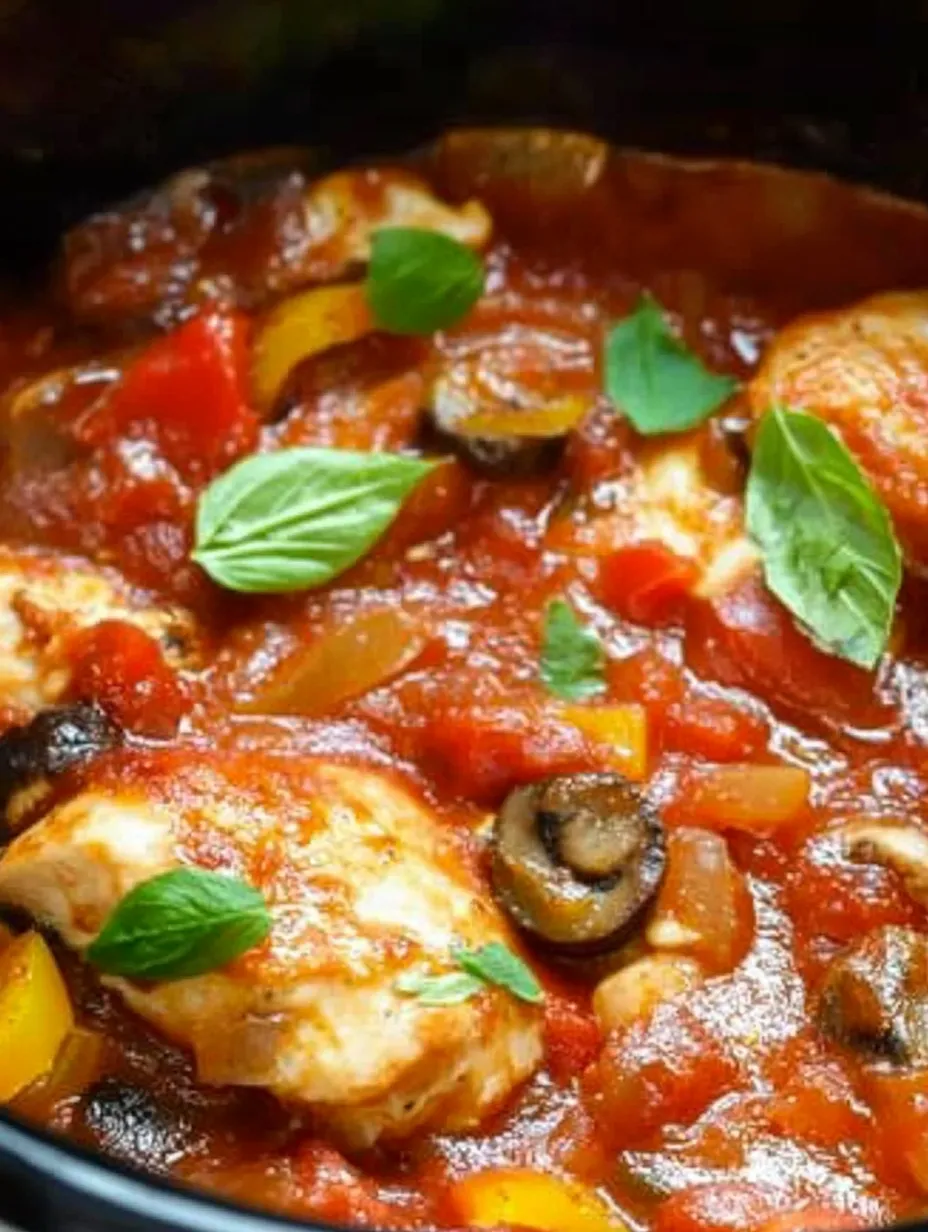 Crock Pot Chicken Cacciatore