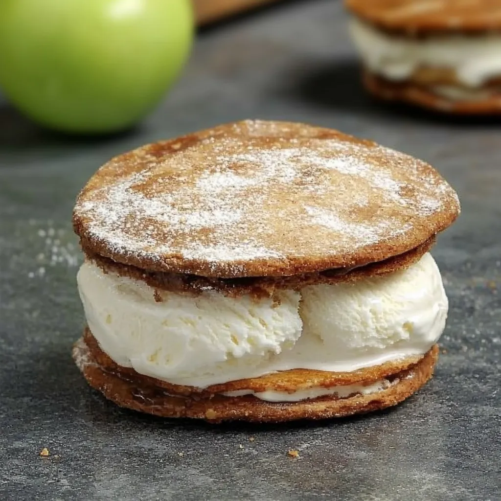 Apple Pie Ice Cream Sandwiches