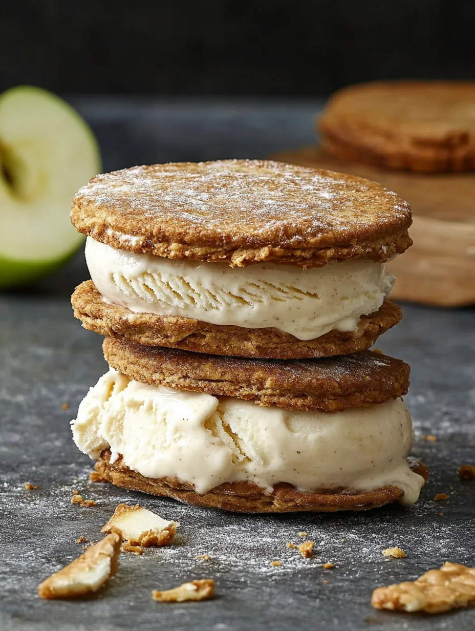 Apple Pie Ice Cream Sandwiches