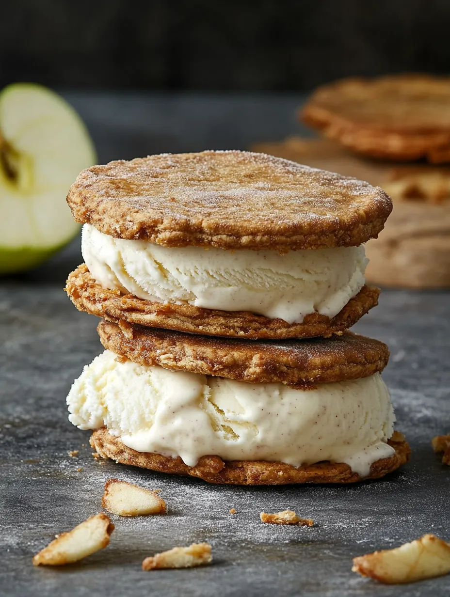 Apple Pie Ice Cream Sandwiches