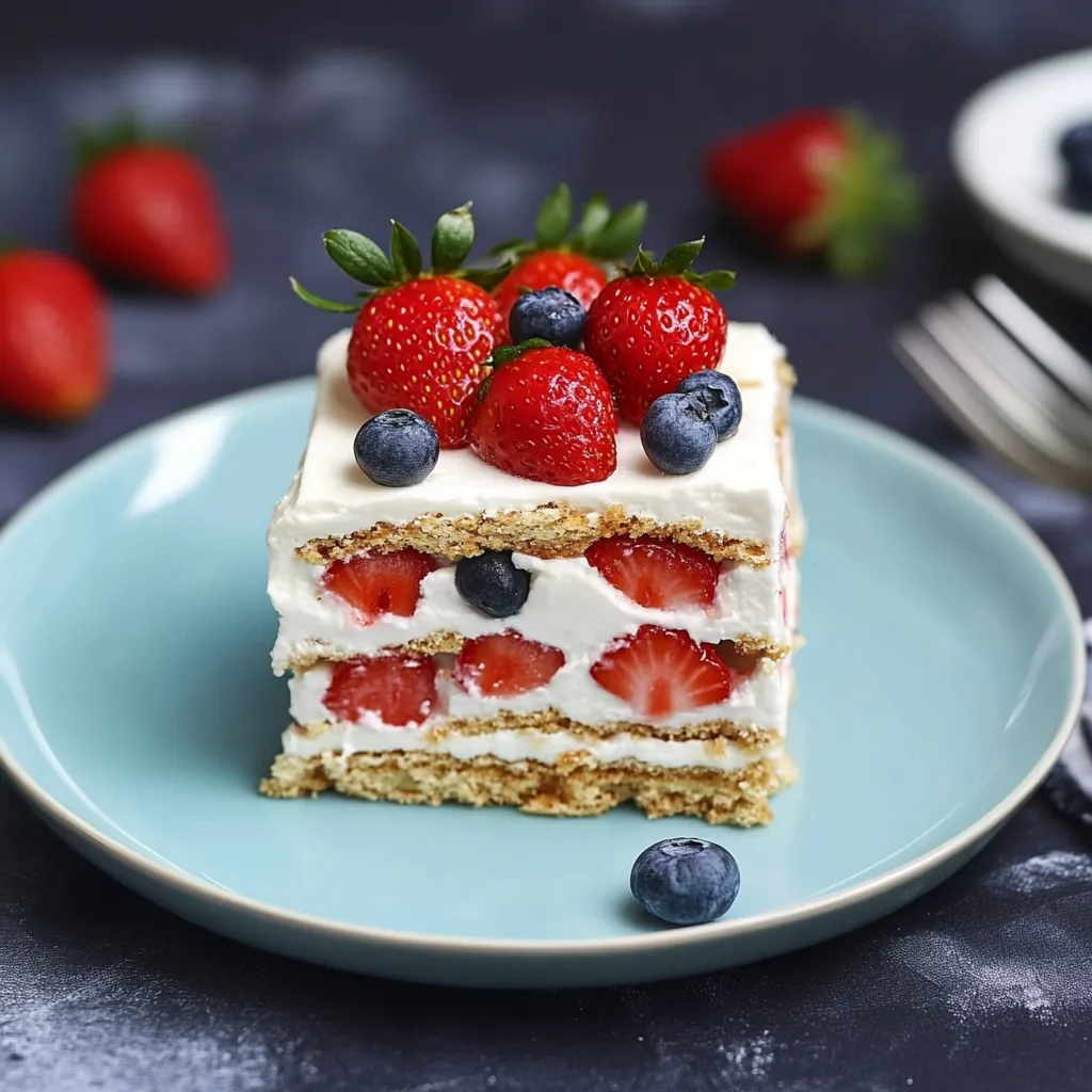 Strawberry Icebox Cake
