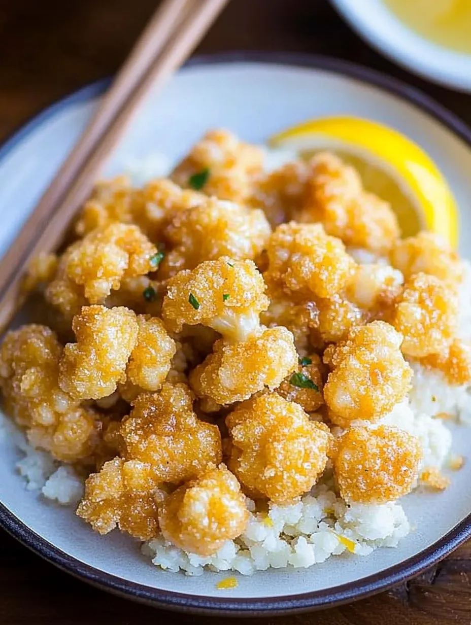 Sticky Lemon Cauliflower