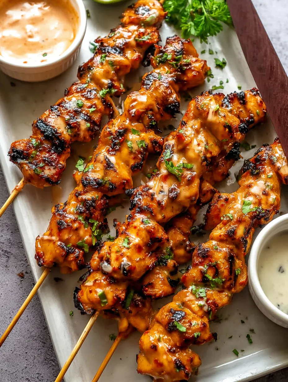 Bang Bang Chicken Skewers