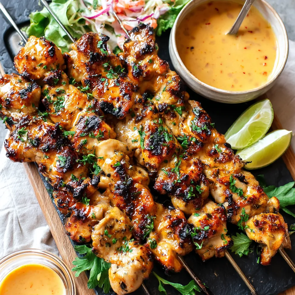 Bang Bang Chicken Skewers