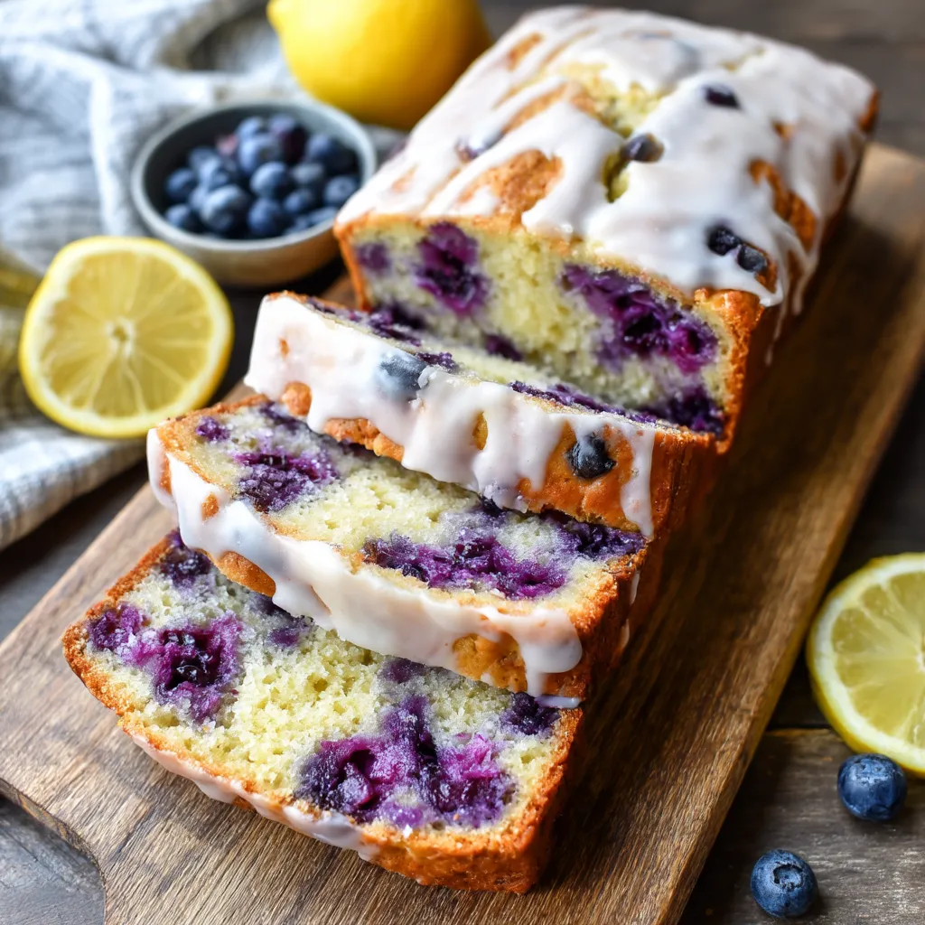 Easy Lemon Blueberry Bread
