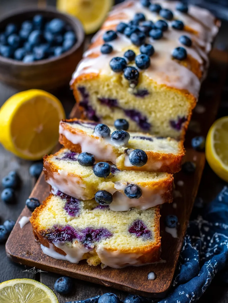 Easy Lemon Blueberry Bread