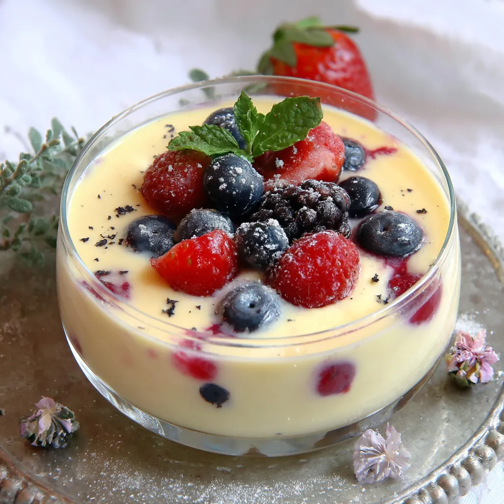 Zabaglione with Fresh Mixed Berries