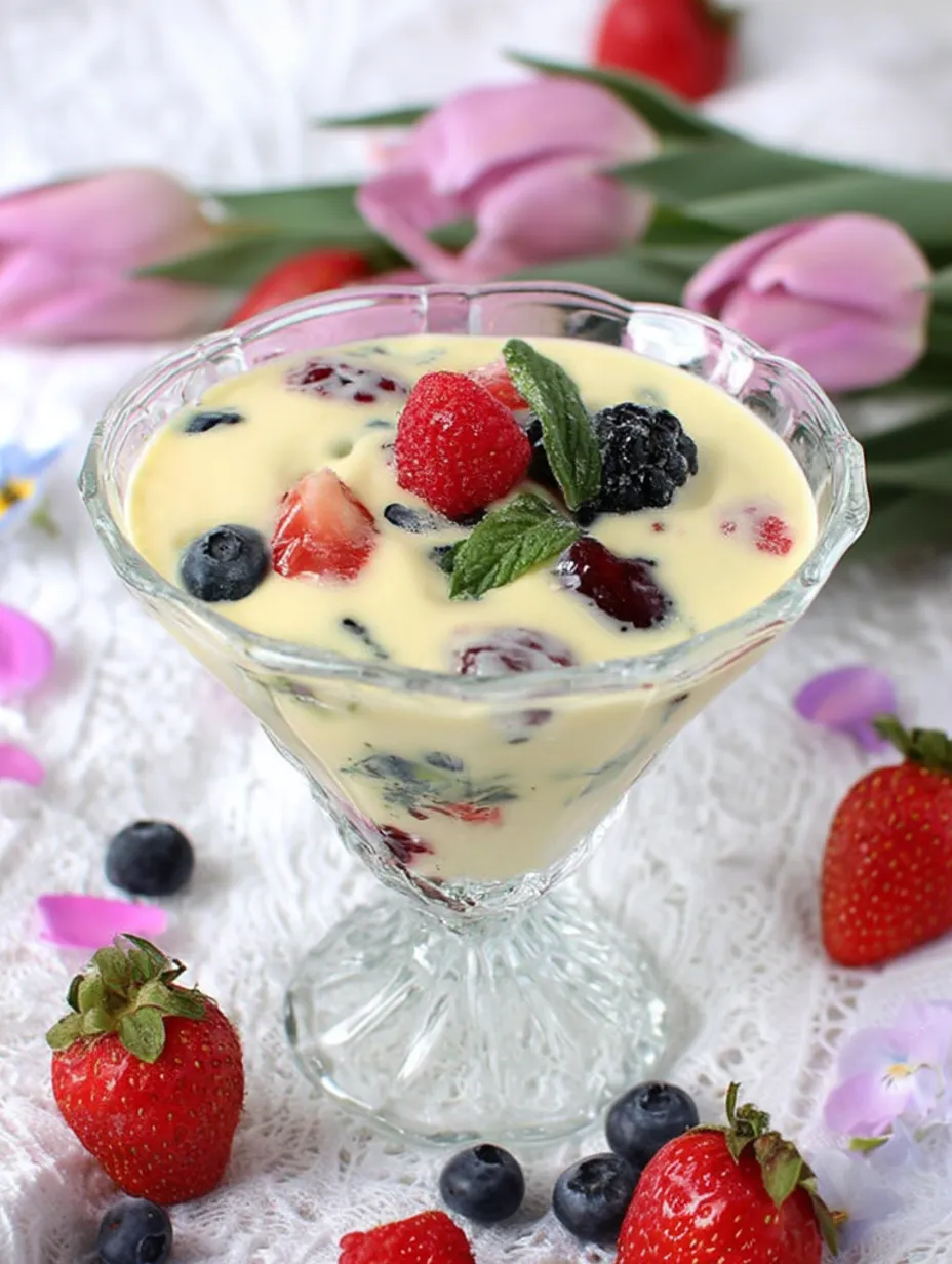 Zabaglione with Fresh Mixed Berries