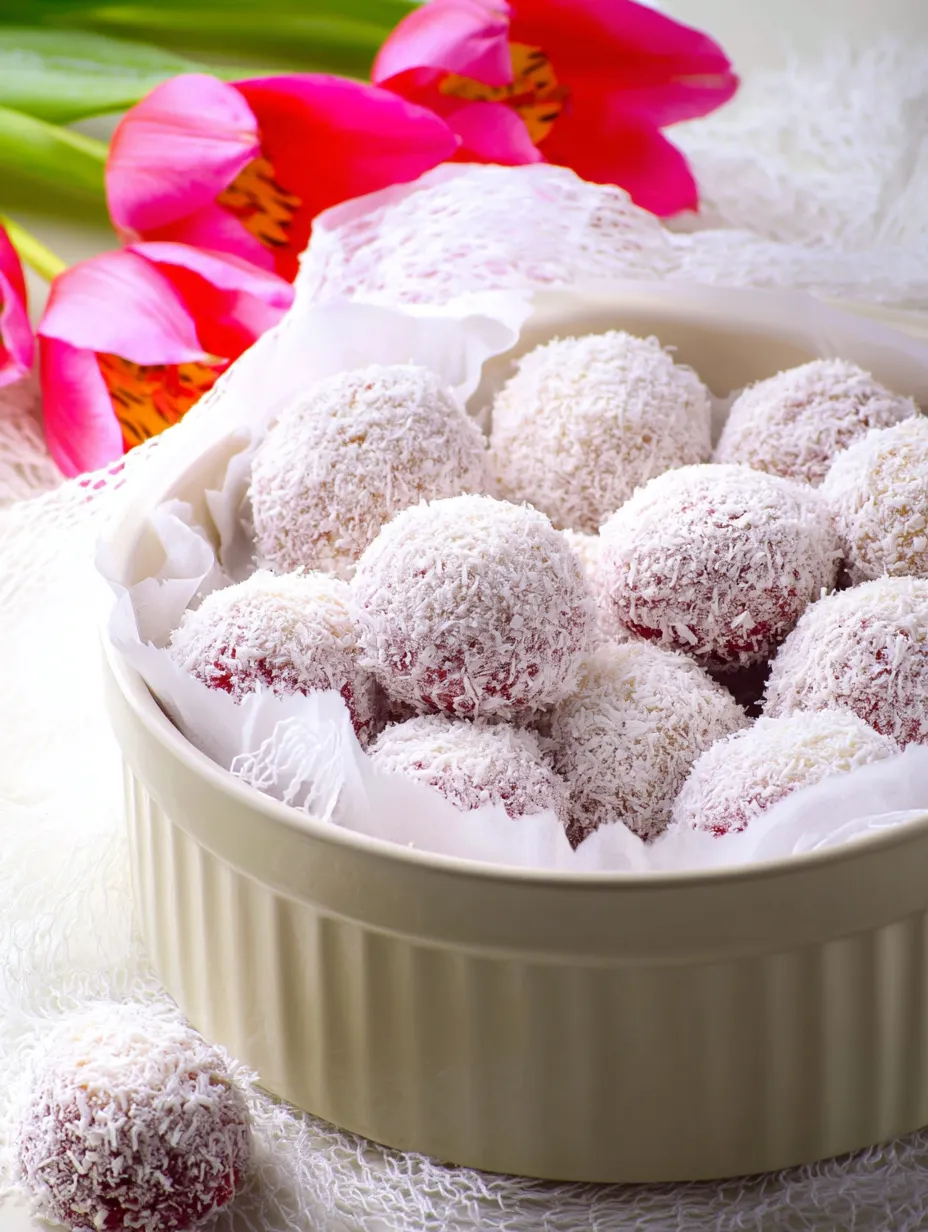 Raspberry Snowballs (Schneeballen)