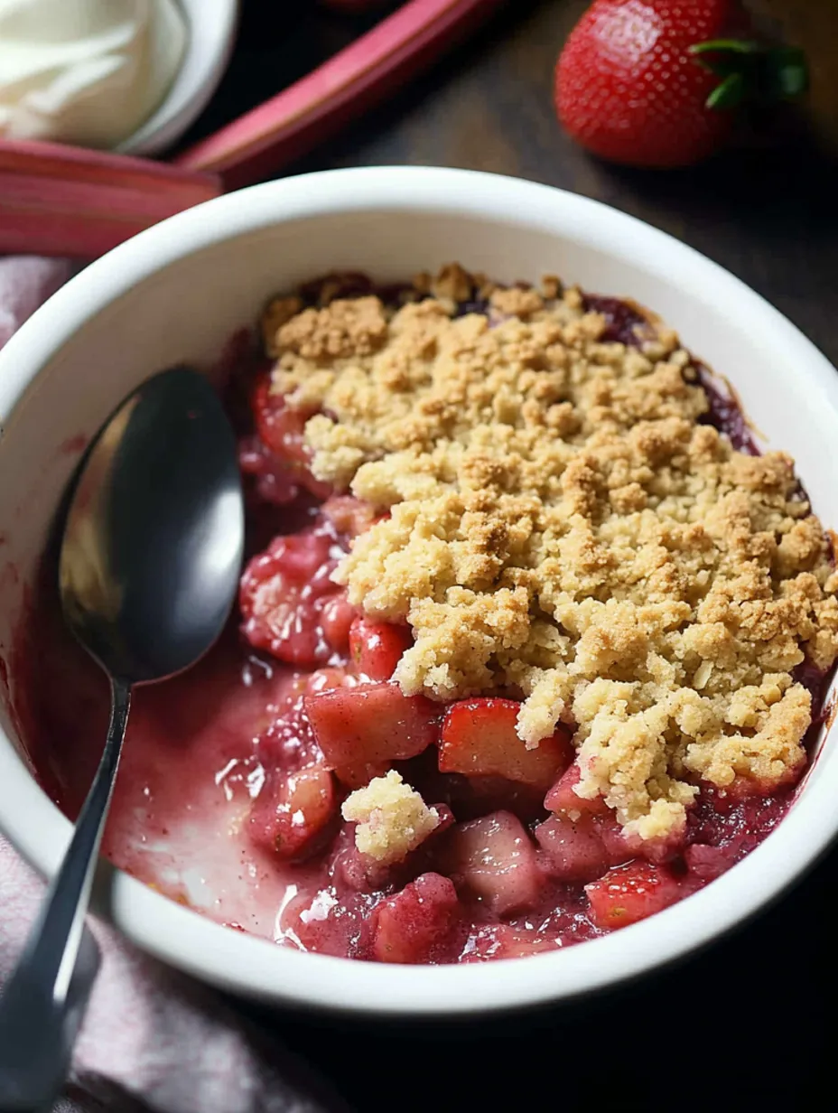 Strawberry Rhubarb Crumble