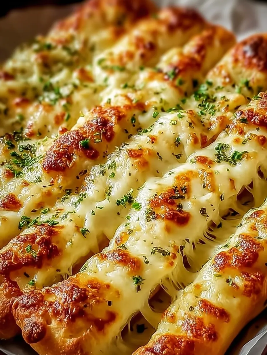 Homemade Cheesy Garlic Breadsticks Recipe