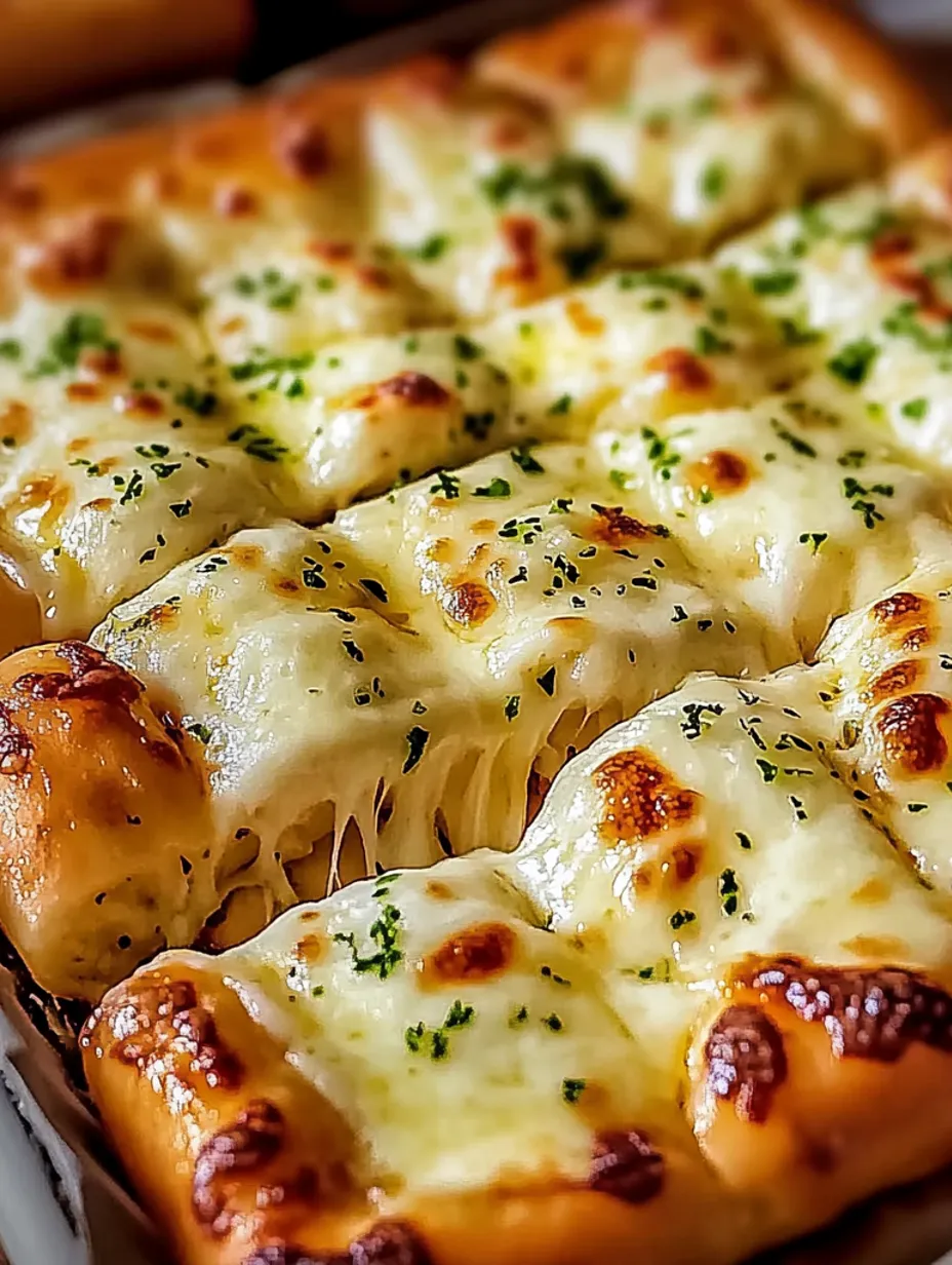 Homemade Cheesy Garlic Breadsticks Recipe