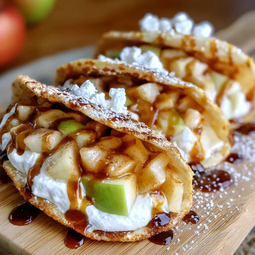 Apple Cheesecake Tacos