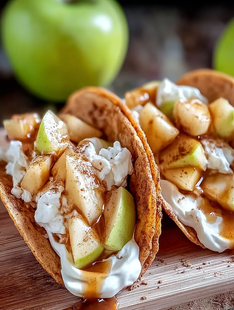Apple Cheesecake Tacos