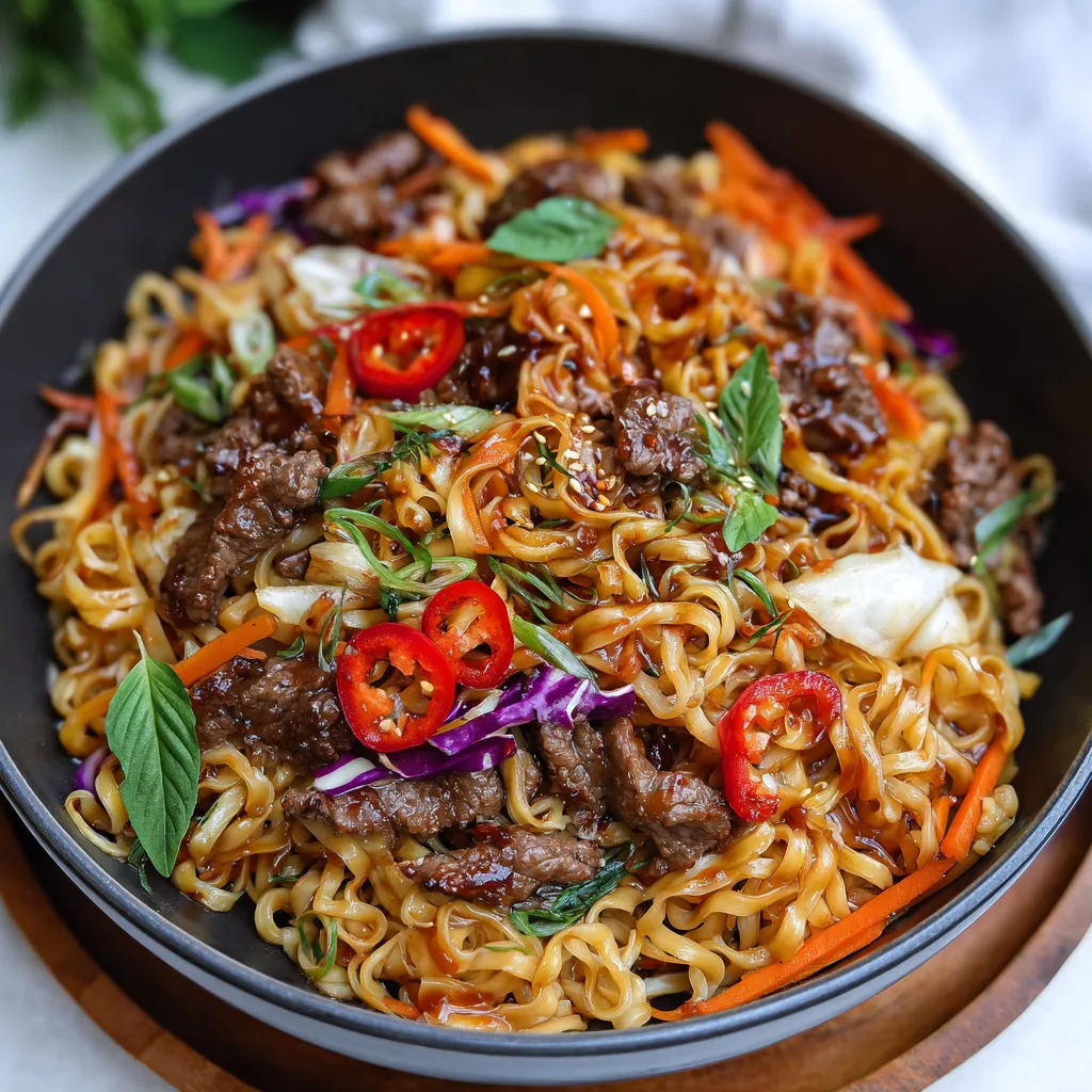 Beef Noodle Stir Fry