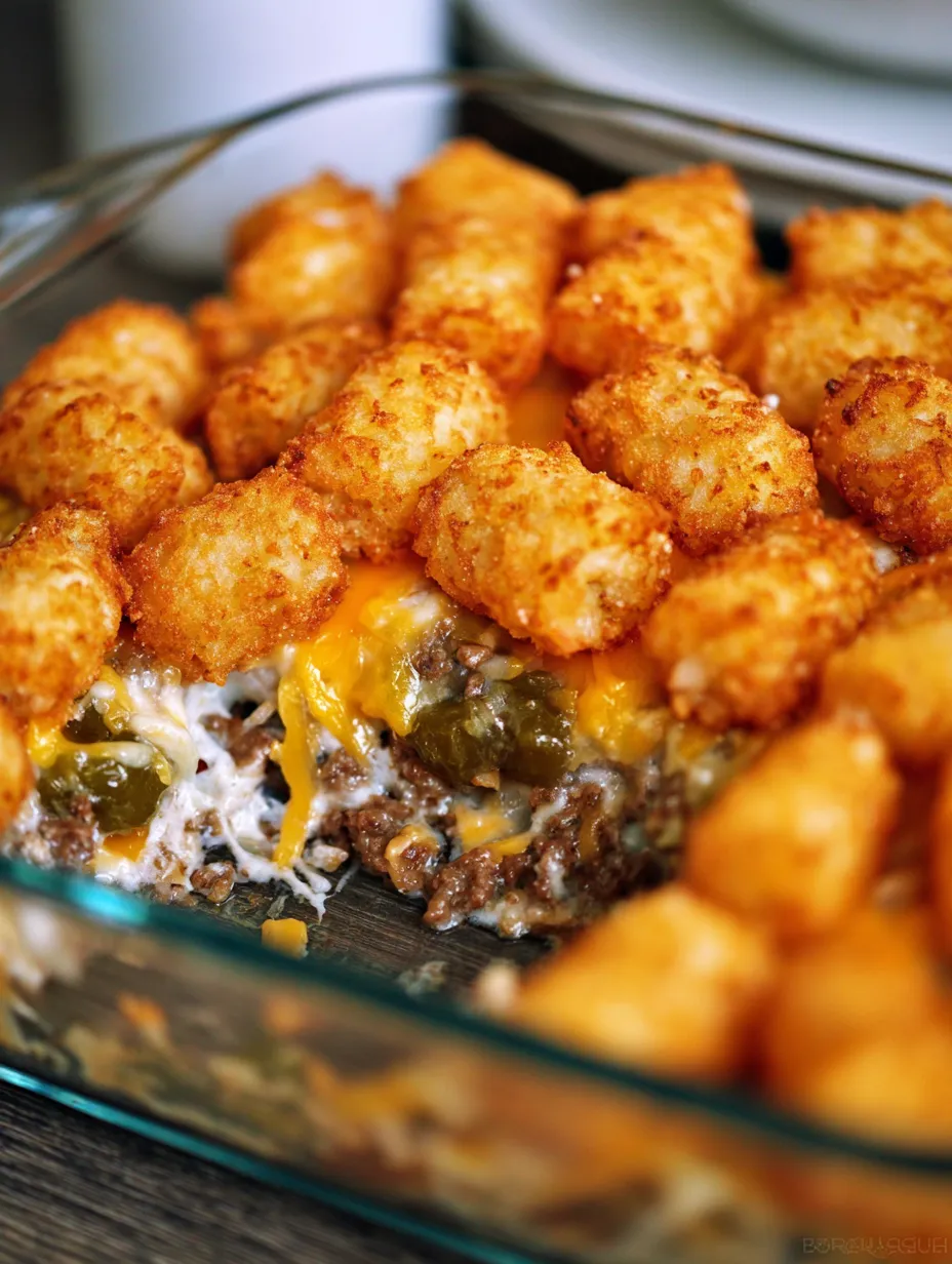 The BEST Tater Tot Casserole