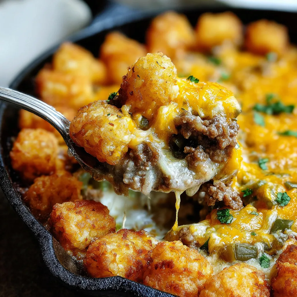 The BEST Tater Tot Casserole