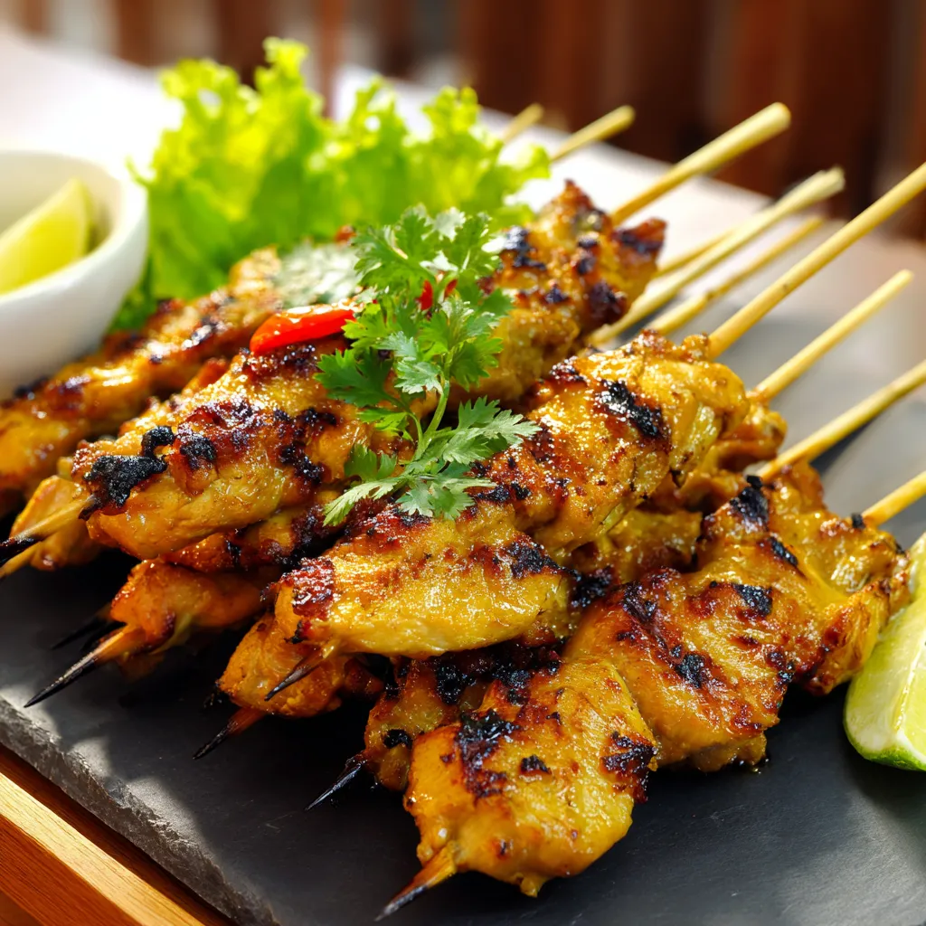 Thai Chicken Satay Skewers