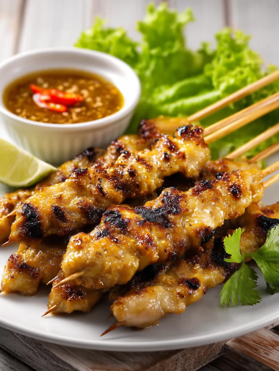 Thai Chicken Satay Skewers