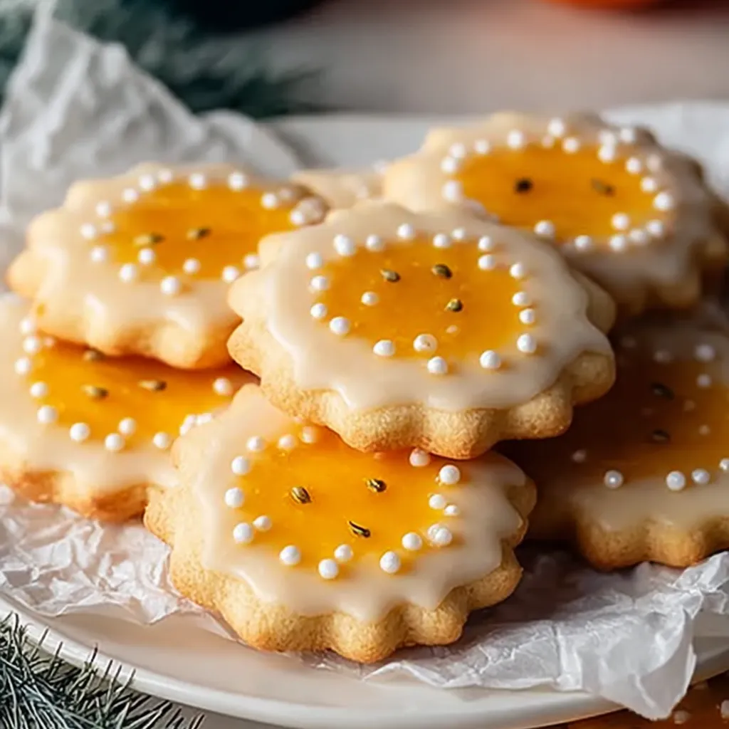 Cardamom Orange Glaze Cookies