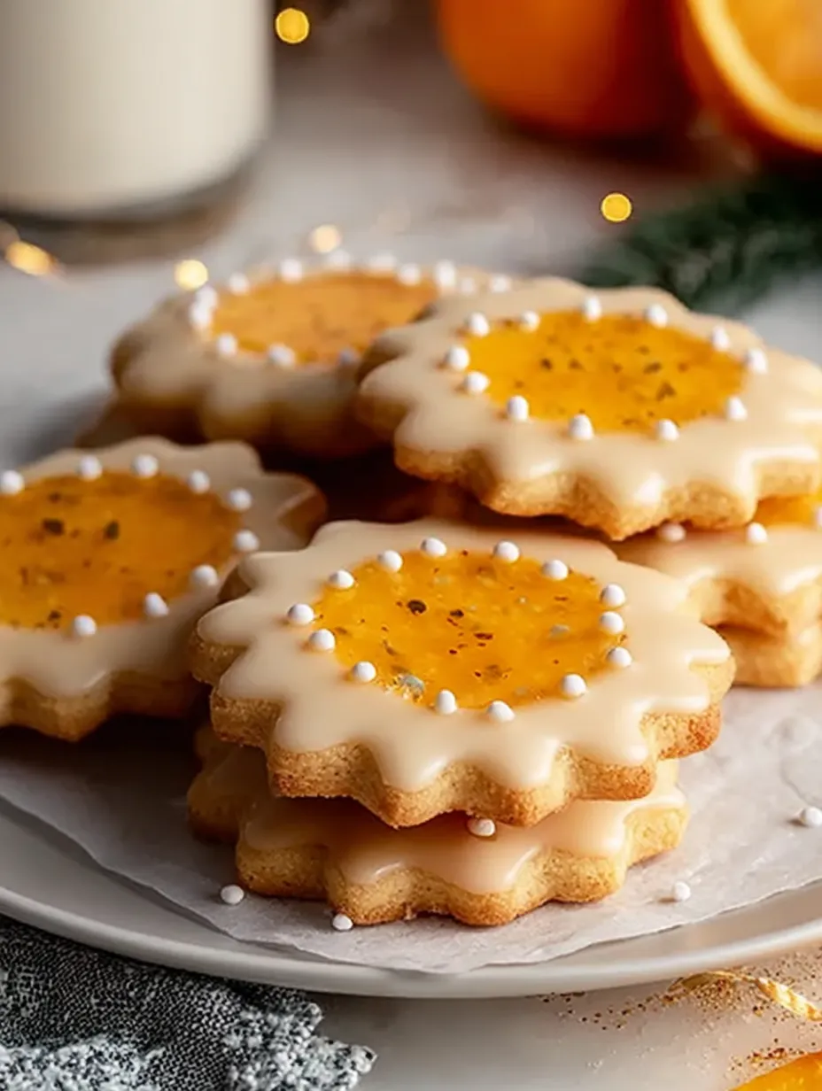 Cardamom Orange Glaze Cookies