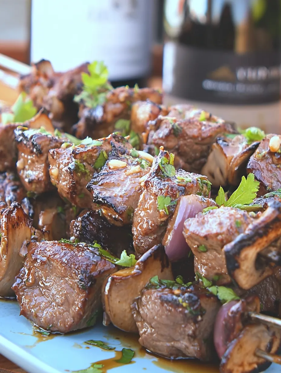 Beef & Mushroom Kabobs