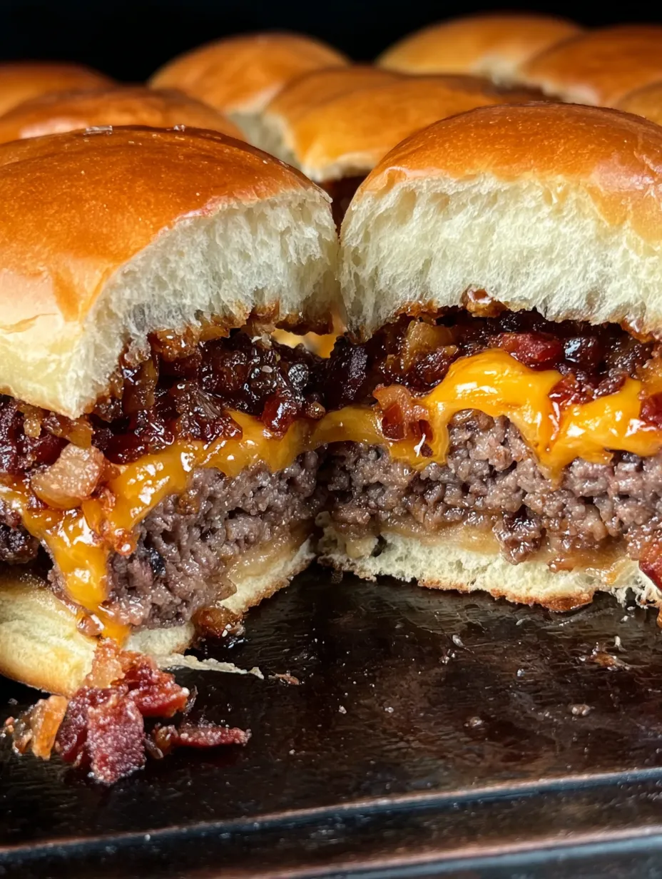 Bacon Jam Cheeseburger Sliders