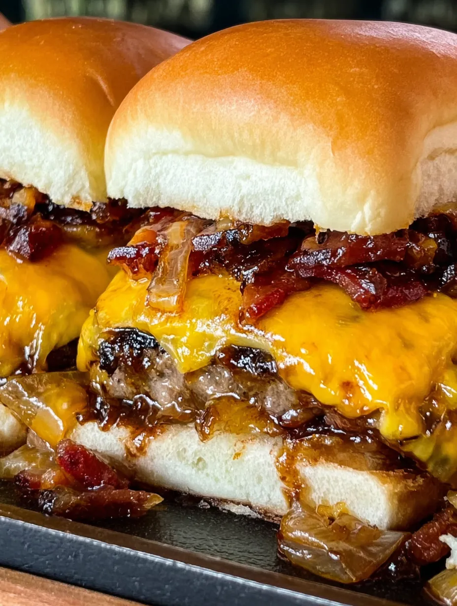 Bacon Jam Cheeseburger Sliders