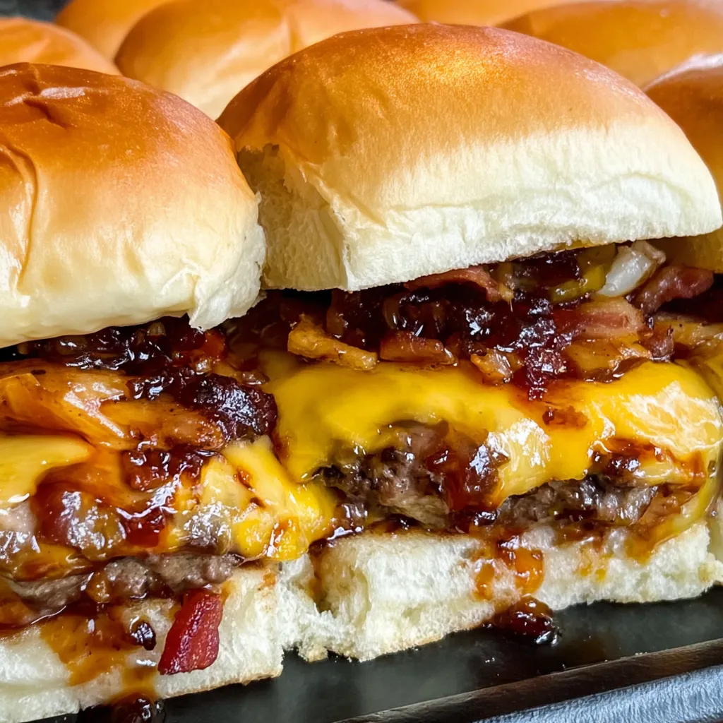 Bacon Jam Cheeseburger Sliders