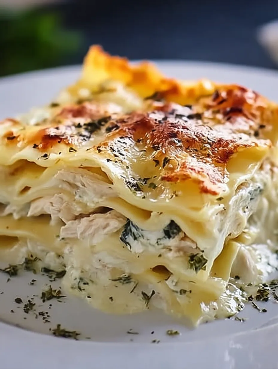 White Cheese Chicken Lasagna Recipe