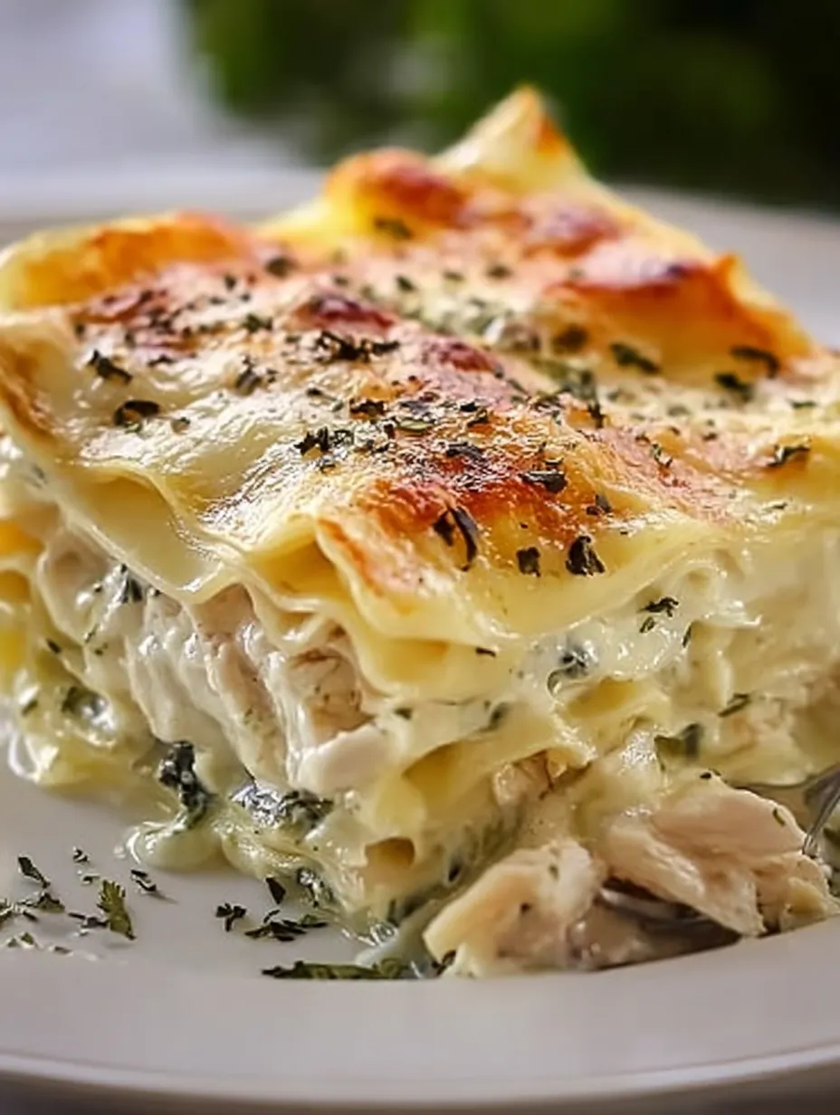 White Cheese Chicken Lasagna Recipe
