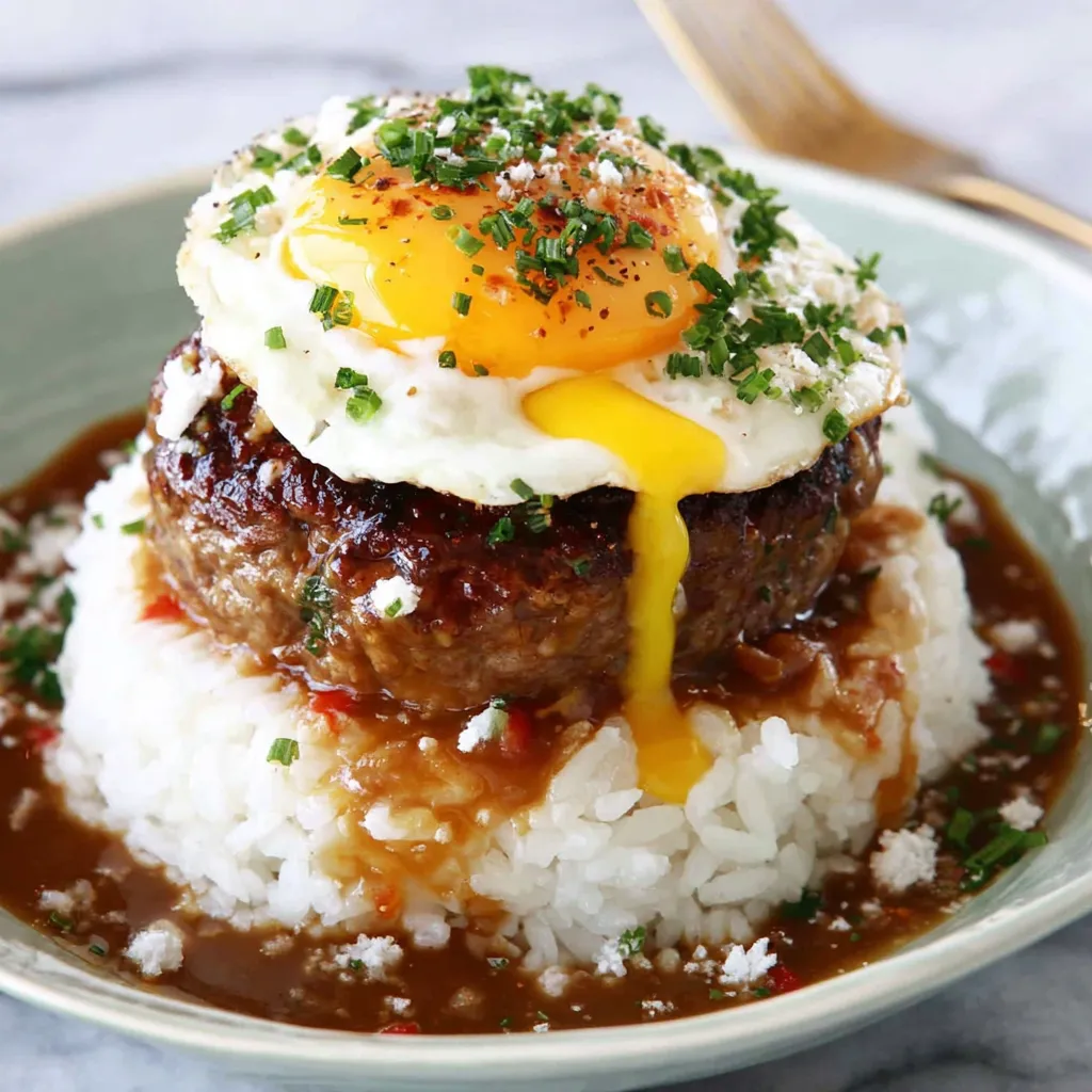 Loco Moco Hawaiian Lunch