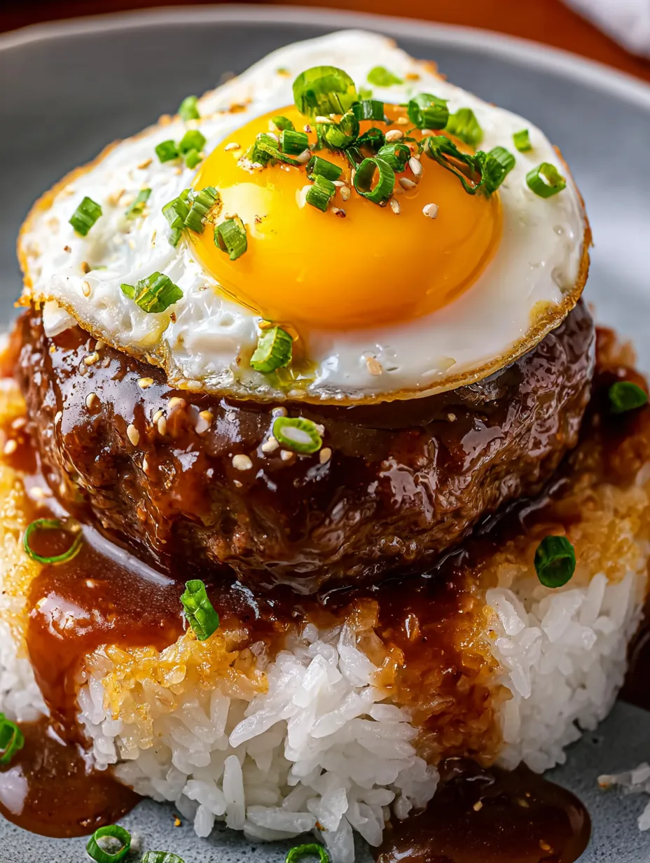 Loco Moco Hawaiian Lunch