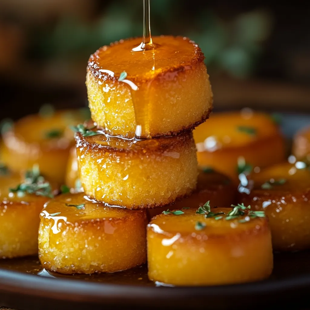 Tasty Country-Style Honey Butter Cornbread Bites Creation