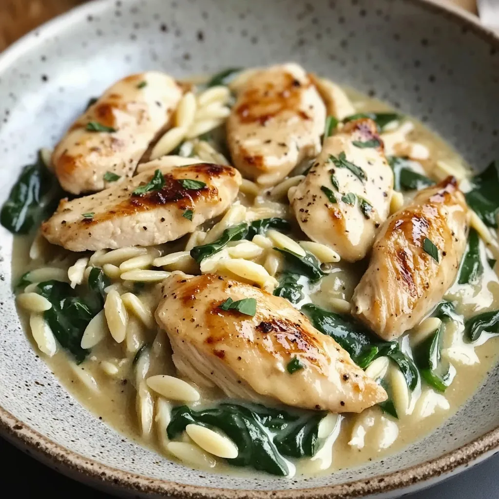 Boursin Orzo with Chicken Recipe