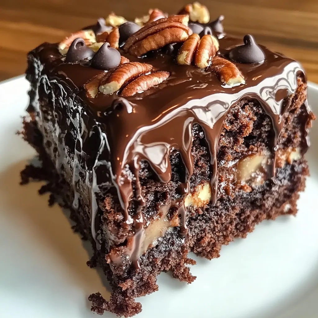 Chocolate Cake with Caramel Layers