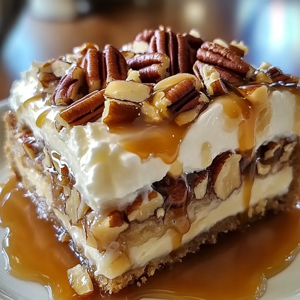 Pecan Praline Poke Cake