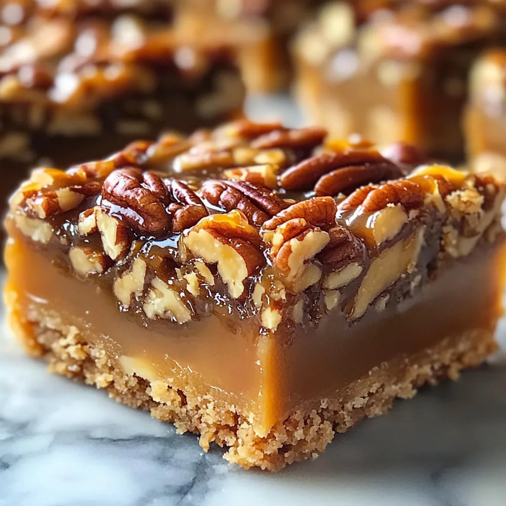 Chewy Caramel Pecan Bars